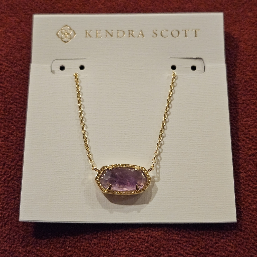 Kendra Scott Necklace Amethyst